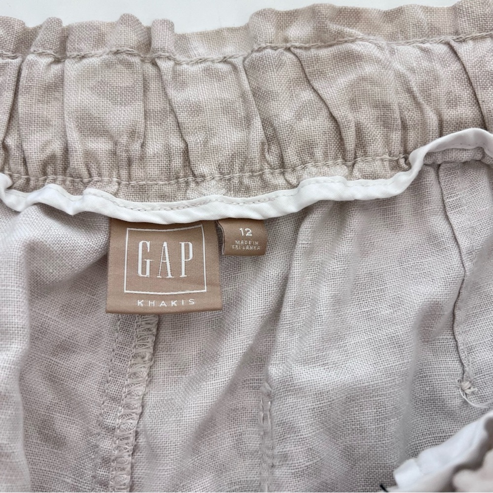 GAP Women's High Waisted Pull On Paper Bag Leopard Print Pants - Picture 3 of 11